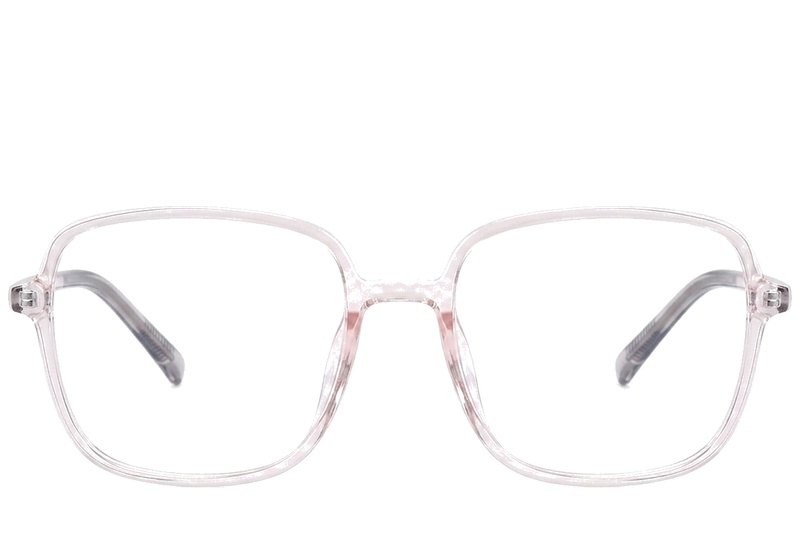 BS0620-0376_Transparent_Rectangular_TR90_Glasses_corner-front