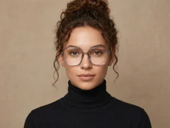 BS0620-0377_Grey_Rectangular_TR90_Glasses_corner-tryon_female