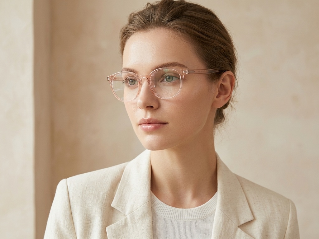 BS0620-0386_Orange_Oval_TR90_Glasses_corner-tryon_female