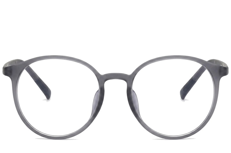 BS0620-0392_Grey_Oval_TR90_Glasses_corner-front