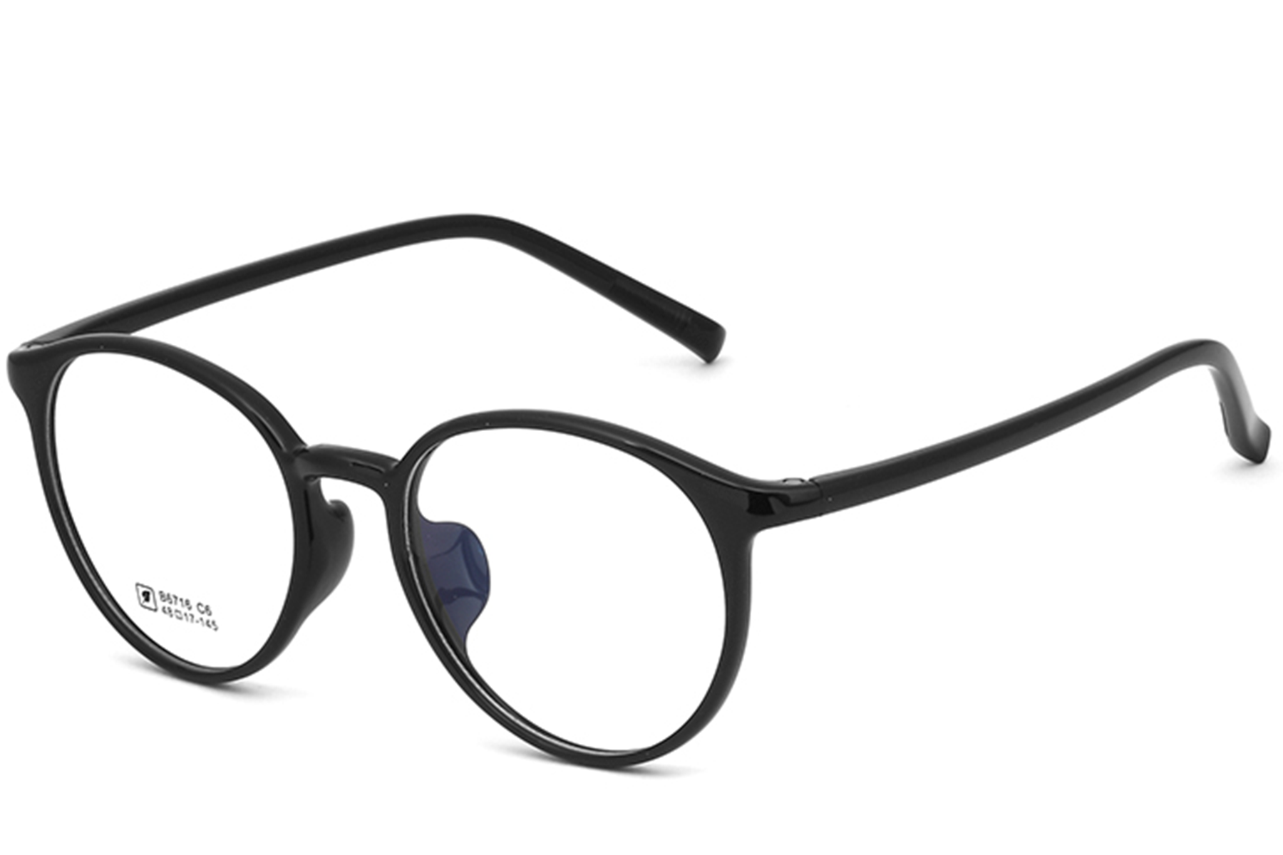 Oval Black TR90 Glasses #BS0620-0393