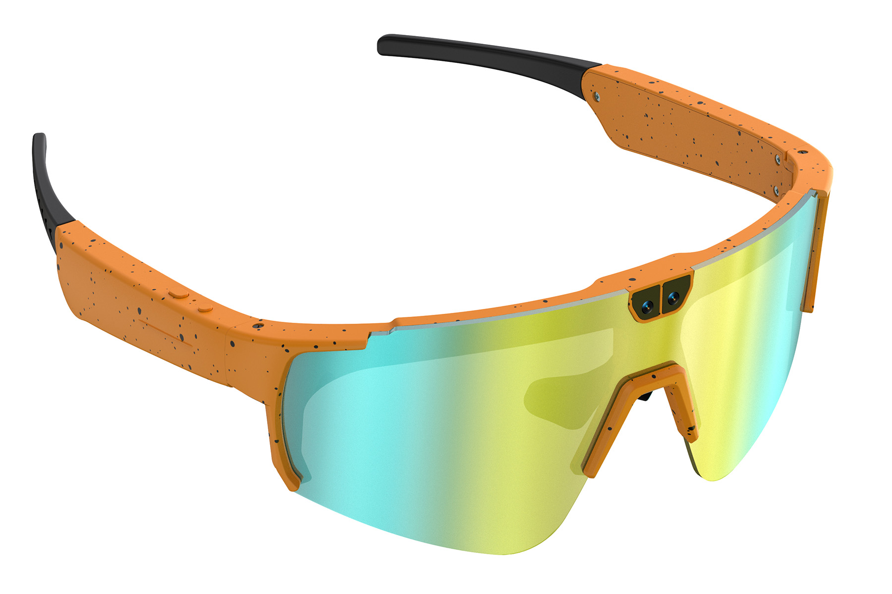 BS0705-0006_Orange_Semi-rimless_TR90_Smart_AI_sunglasses_corner