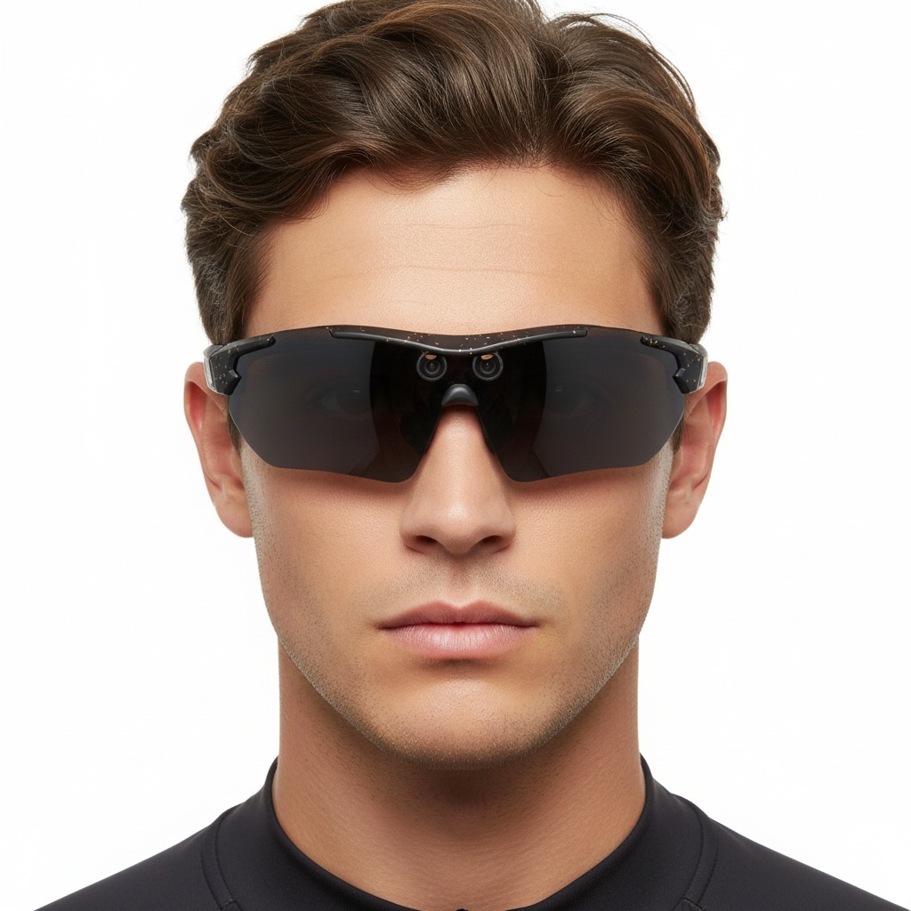 (PRE-ORDER) G6 Semi-rimless Black TR90 Smart AI Sunglasses #BS0705-0009