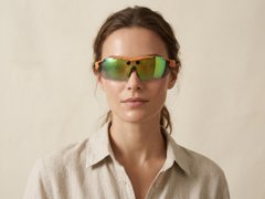G6 Semi-rimless Orange TR90 Smart AI Sunglasses #BS0705-0010