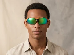 G6 Semi-rimless Orange TR90 Smart AI Sunglasses #BS0705-0010