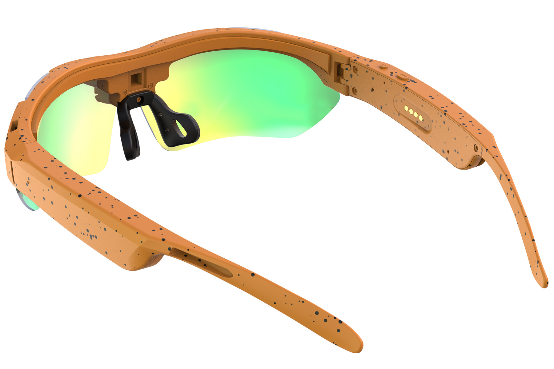 (PRE-ORDER) G6 Semi-rimless Orange TR90 Smart AI Sunglasses #BS0705-0010