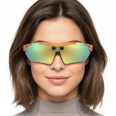 (PRE-ORDER) G6 Semi-rimless Orange TR90 Smart AI Sunglasses #BS0705-0010