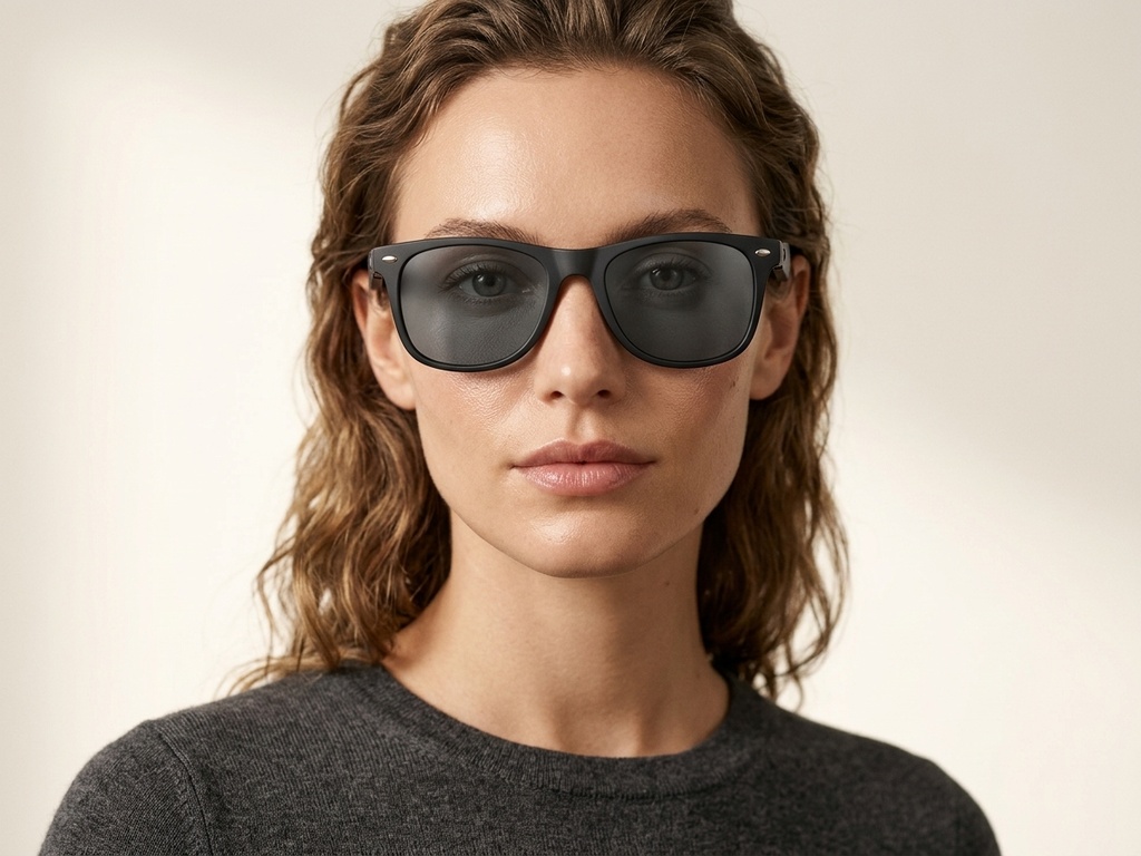 BS0705-0011_BL30_Black_Plastic_Smart_Glasses-tryon_female