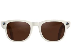 BS0705-5002_Cream_Rectangular_TR90_Smart_AI_Glasses_front