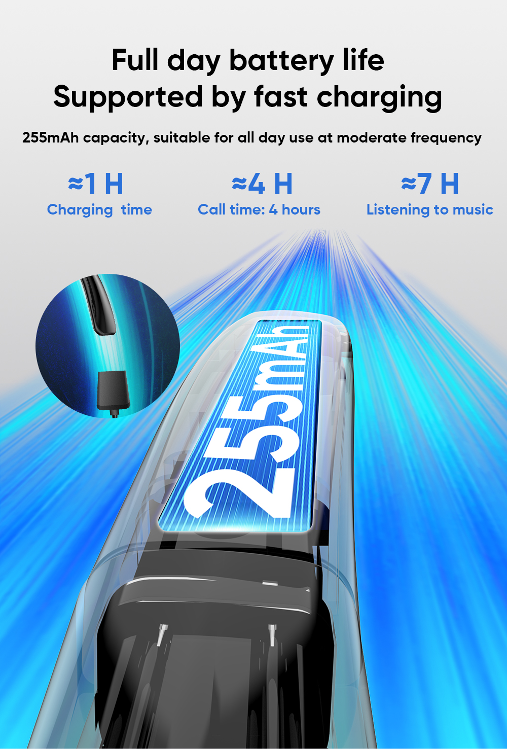 (PRE-ORDER) G3 Semi-rimless Black TR90 Smart AI Sunglasses #BS0705-0007