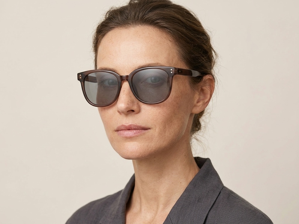 BS0824-0005_Brown_Oval_TR90_Sunglasses-tryon_female