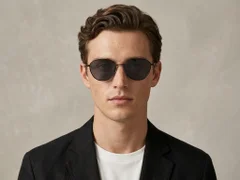 BS0824-0006_Black_Oval_Metal_Sunglasses-tryon_male