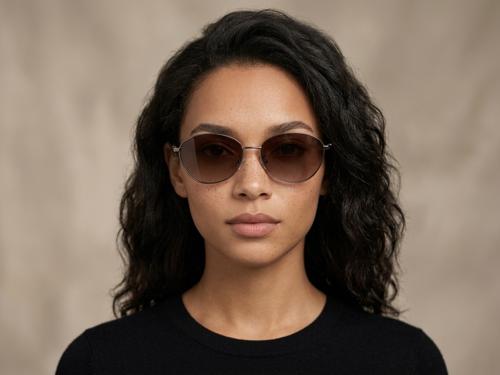 BS0824-0010_Golden_Oval_Metal_Sunglasses-tryon_female