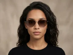 BS0824-0010_Golden_Oval_Metal_Sunglasses-tryon_female