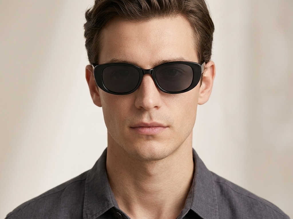 BS0824-0011_Black_Oval_TR90_Sunglasses-tryon_male