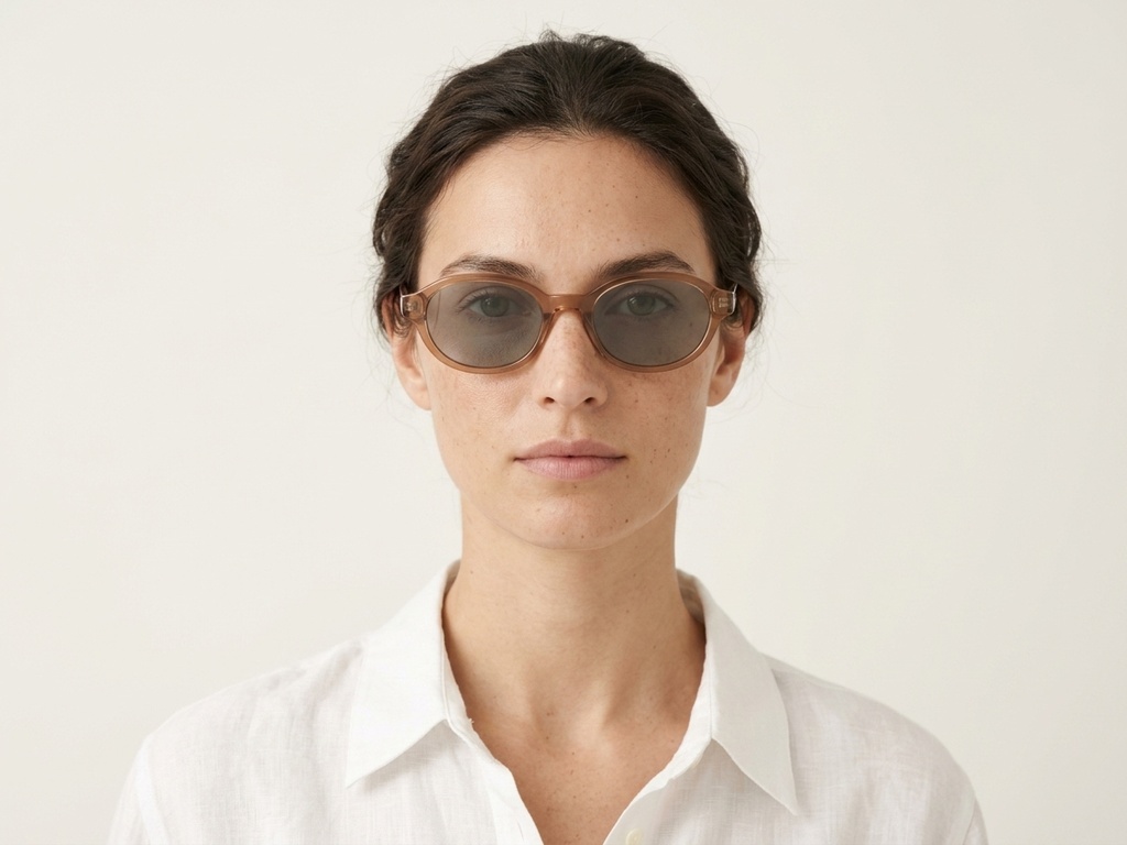 BS0824-0013_Brown_Oval_TR90_Sunglasses-tryon_female