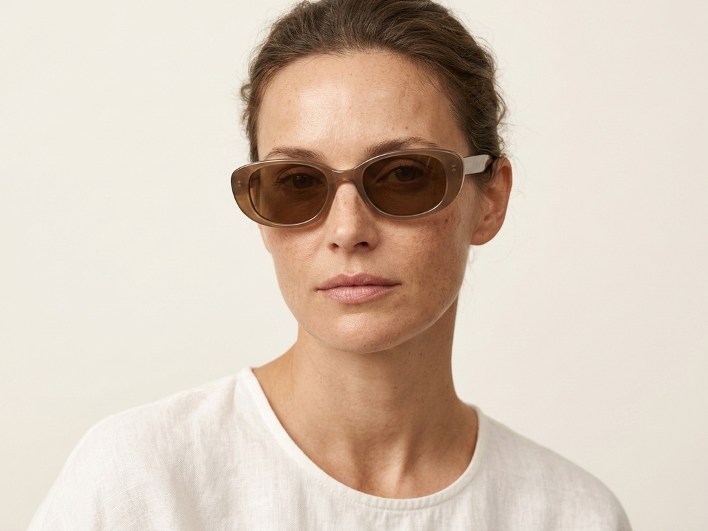 BS0824-0014_Yellow_Oval_TR90_Sunglasses-tryon_female