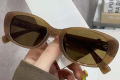 BS0824-0014_Yellow_Oval_TR90_Sunglasses_front