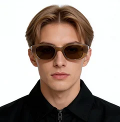 BS0824-0014_Yellow_Oval_TR90_Sunglasses_model