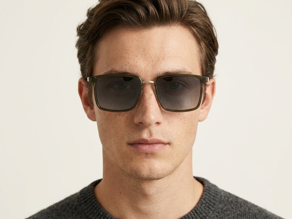 BS0824-0018_Green_Rectangular_Metal_Sunglasses-tryon_male