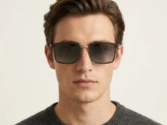 BS0824-0018_Green_Rectangular_Metal_Sunglasses-tryon_male