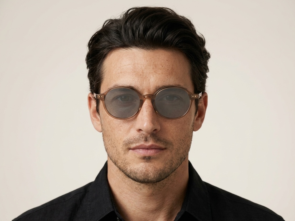 BS0824-0024_Brown_Oval_TR90_Sunglasses-tryon_male