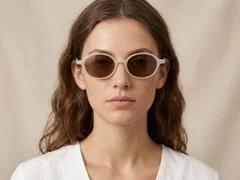 BS0824-0025_Cream_Oval_TR90_Sunglasses-tryon_female