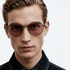 BS0824-0032_Copper_Oval_Metal_Sunglasses_Model