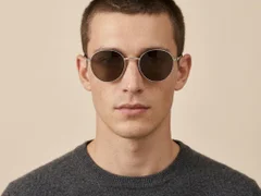 BS0824-0034_Silver_Oval_Metal_Sunglasses-tryon_male