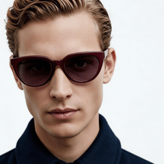 BS0824-0039_Red_Oval_TR90_Sunglasses_Model