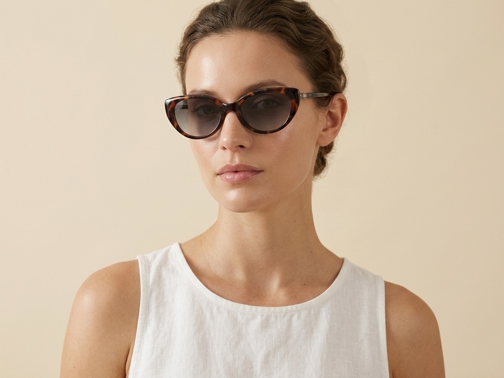 Occhiali da sole a farfalla in TR90 tartarugato #BS0824-0048