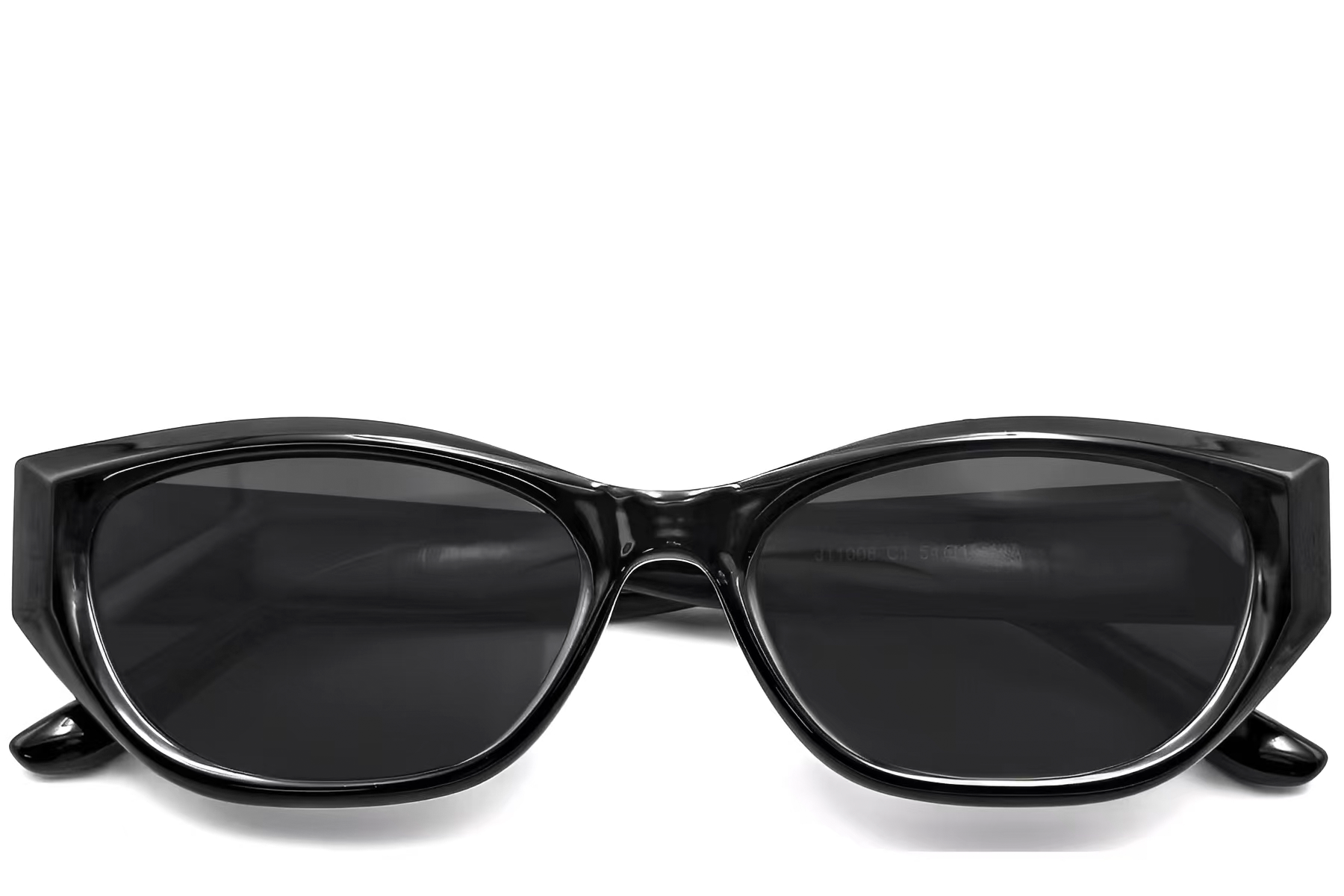 BS0824-0051_Black_Oval_TR90_Sunglasses_front