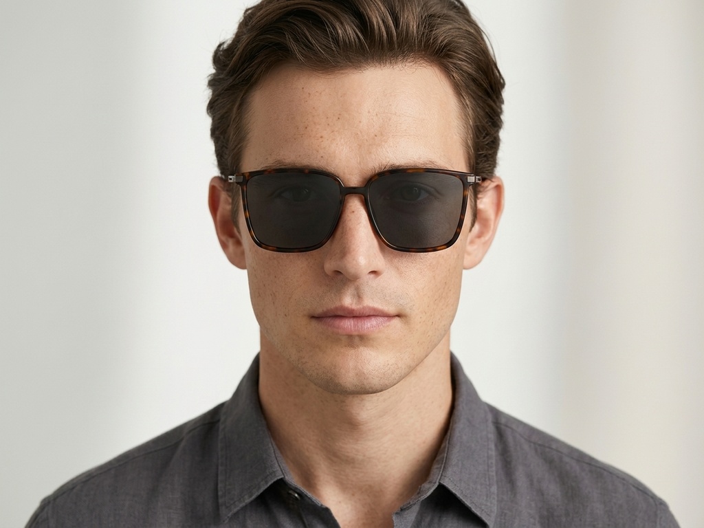 BS0824-0072_Tortoiseshell_Rectangular_TR90_Sunglasses-tryon_male