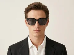 BS0824-0076_Black_Rectangular_TR90_Sunglasses-tryon_male