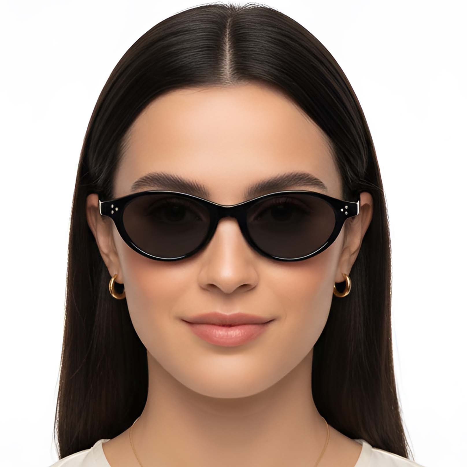 BS0824-0082_Black_Oval_TR90_Sunglasses_model