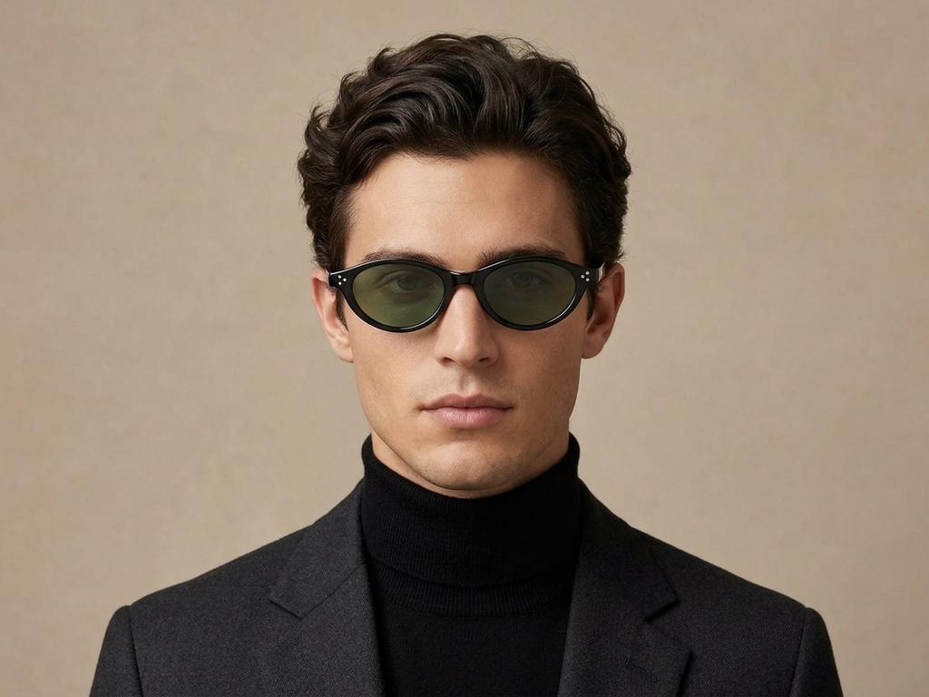 BS0824-0083_Black_Oval_TR90_Sunglasses-tryon_male
