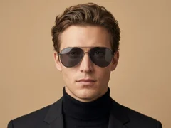 BS0824-0086_Black_Aviator_Metal_Sunglasses-tryon_male