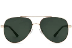 BS0824-0087_Golden_Aviator_Metal_Sunglasses_front