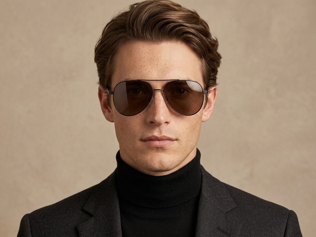 BS0824-0088_Black_Aviator_Metal_Sunglasses-tryon_male