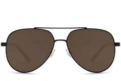 BS0824-0088_Black_Aviator_Metal_Sunglasses_front