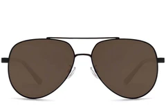 BS0824-0088_Black_Aviator_Metal_Sunglasses_front