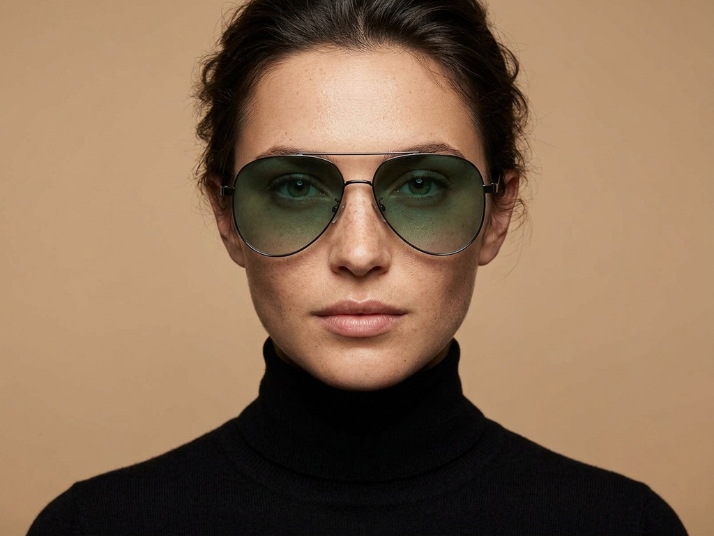 BS0824-0089_Grey_Aviator_Metal_Sunglasses-tryon_female