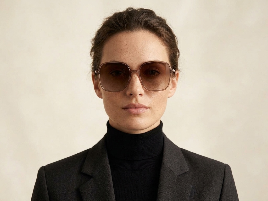BS0824-0098_Brown_Rectangular_TR90_Sunglasses-tryon_female