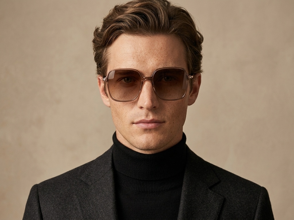 BS0824-0098_Brown_Rectangular_TR90_Sunglasses-tryon_male