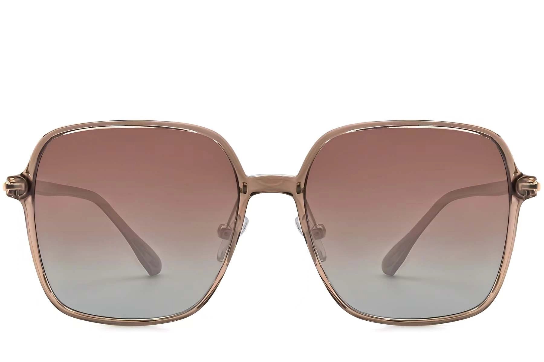 BS0824-0098_Brown_Rectangular_TR90_Sunglasses_front