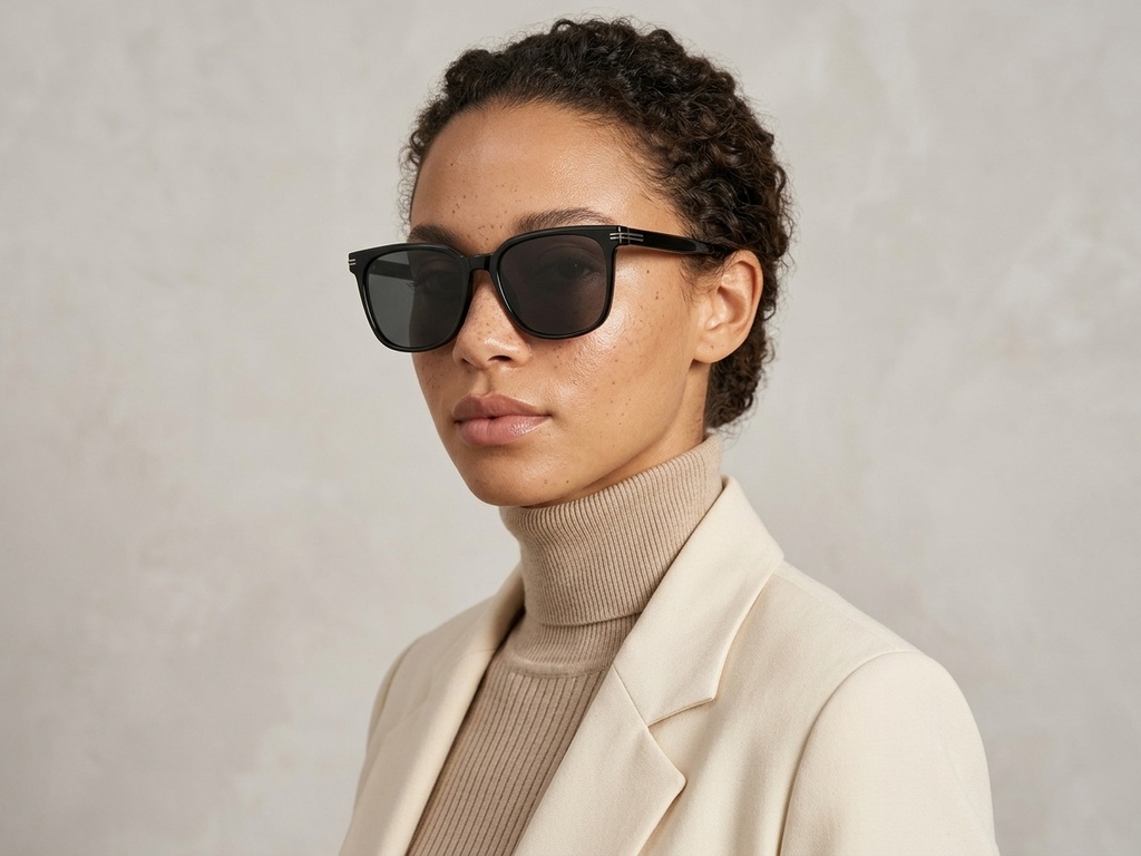 BS0824-0100_Black_Rectangular_TR90_sunglasses-tryon_female