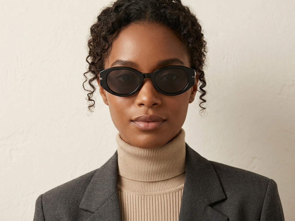 BS0824-0106_Black_Oval_TR90_sunglasses-tryon_female