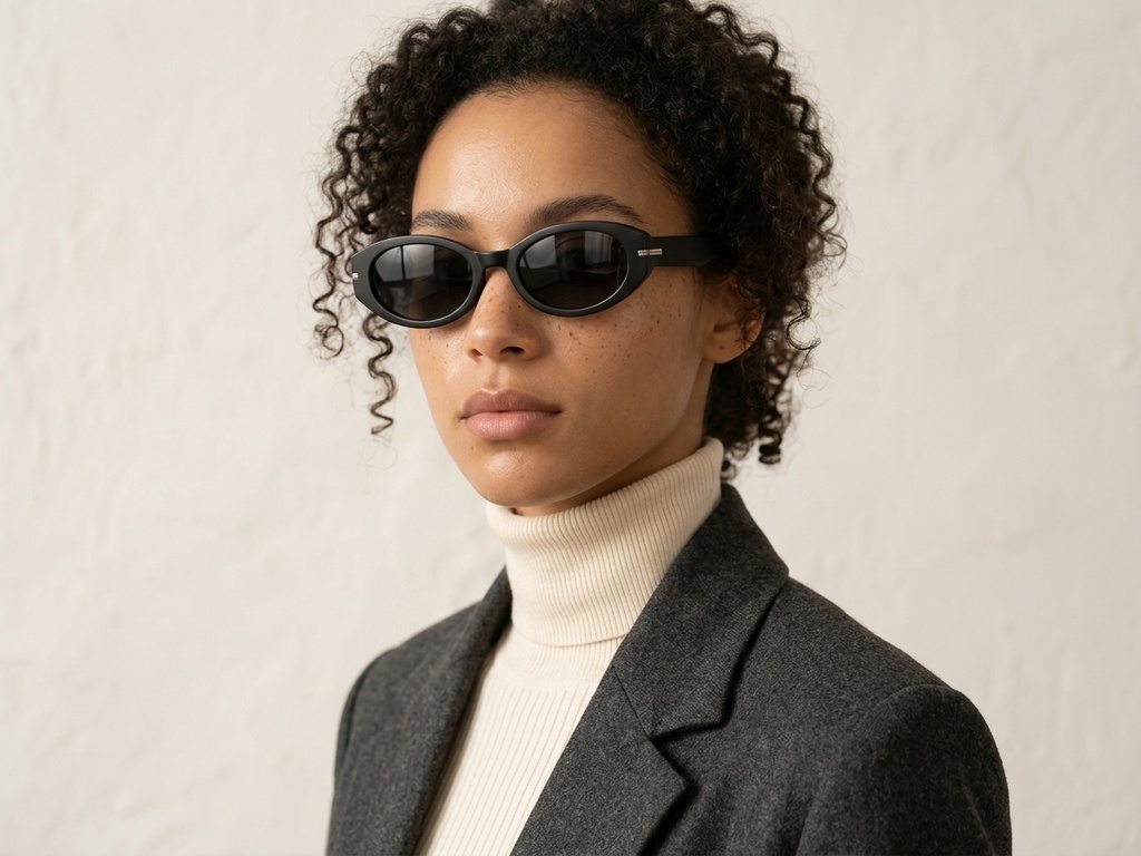 BS0824-0107_Black_Oval_TR90_sunglasses-tryon_female