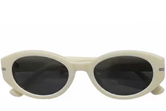 BS0824-0110_Cream_Oval_TR90_sunglasses_front