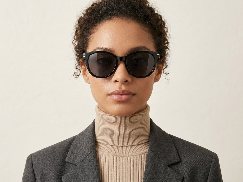 BS0824-0113_Black_Oval_TR90_sunglasses-tryon_female
